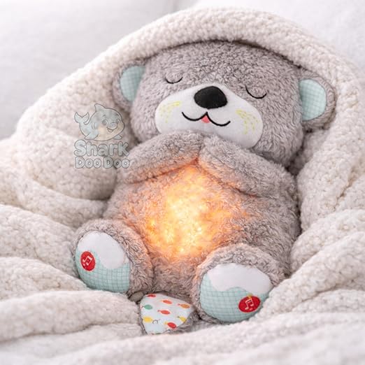Breathing Teddy Bear Plush Otter – Soft Animated Stuffed Toy with Rhythmic Motion, Lights & Music