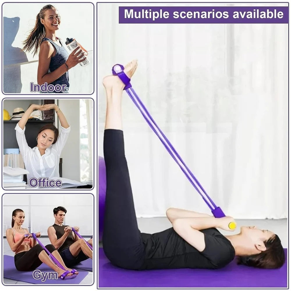 Yoga Pedal Puller Resistance Band – Portable Full-Body Workout & Stretching Exercise Equipment for Home & Fitness