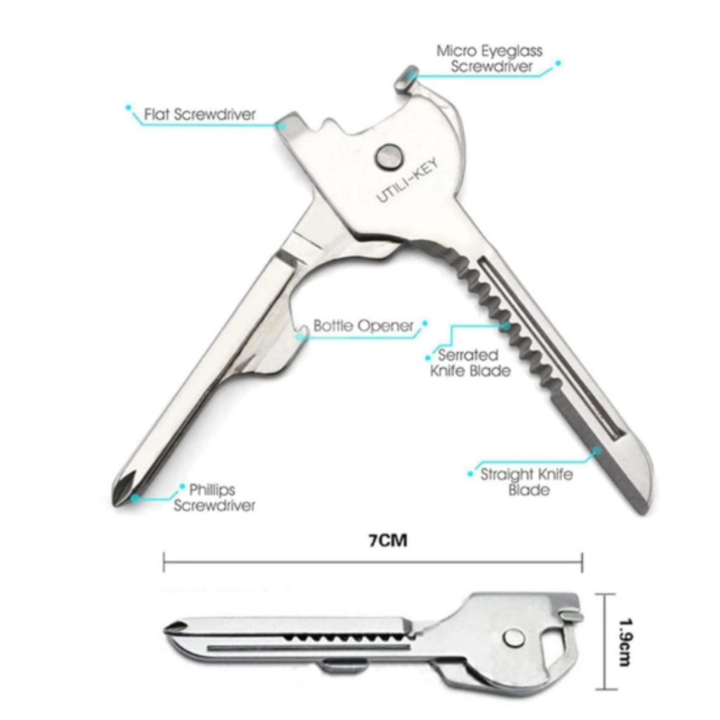 8-in-1 Key Shaped Multi-Tool