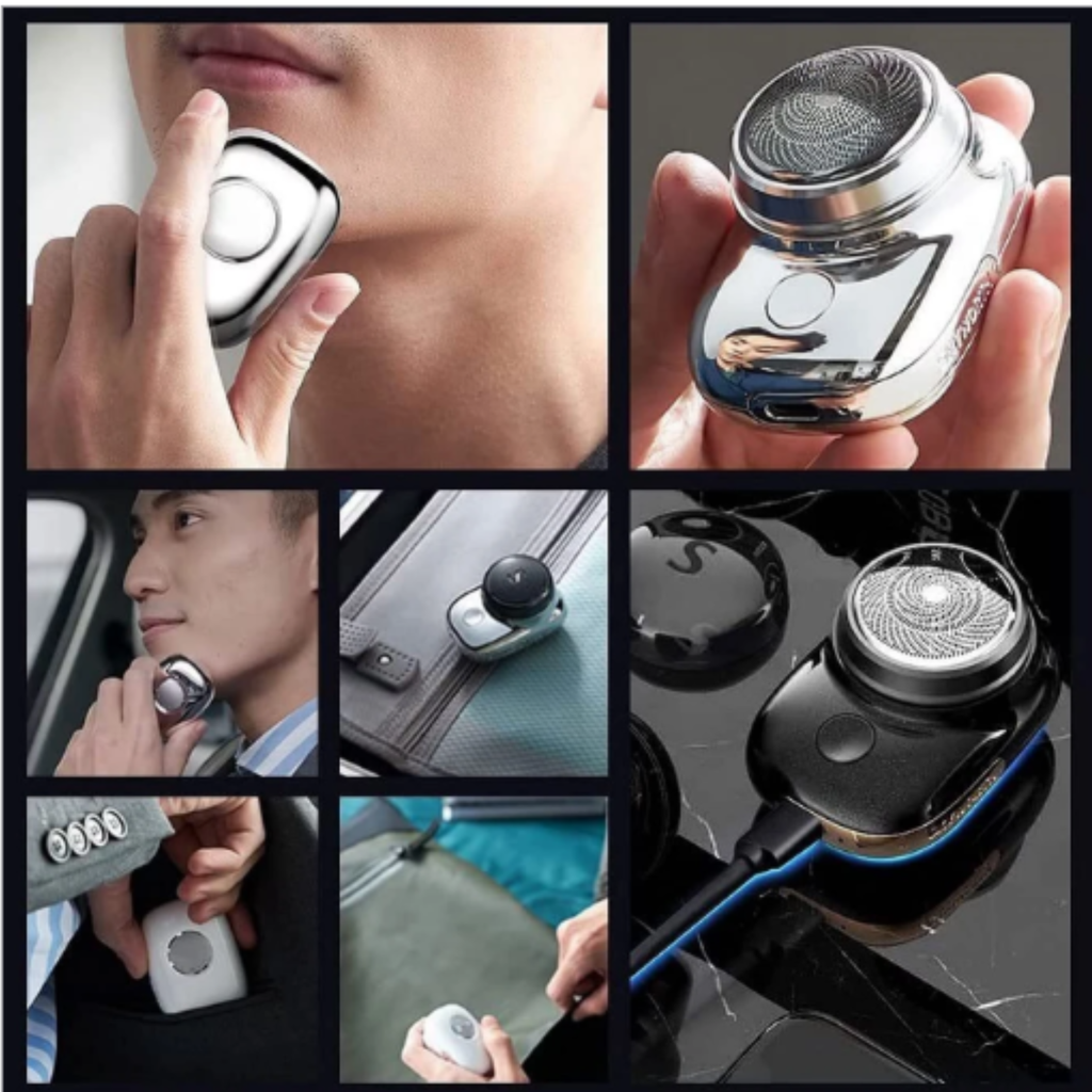 Rechargeable Electric Shaver for Men | Portable Cordless Trimmer