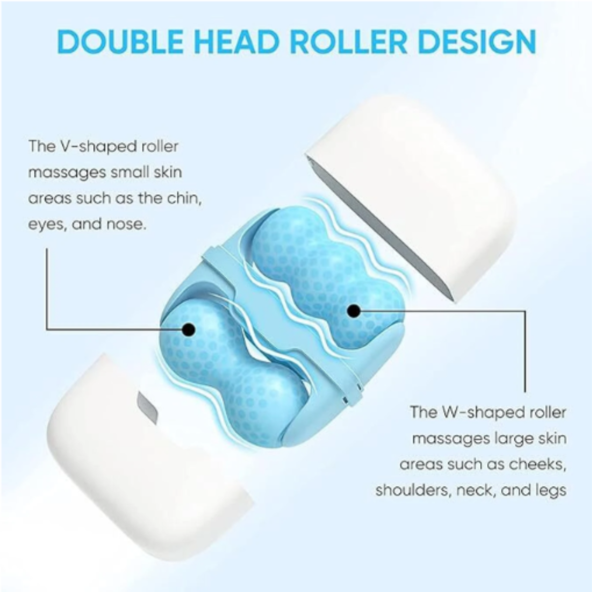 2-in-1 Ice Roller for Face & Body | Cooling Massage Roller