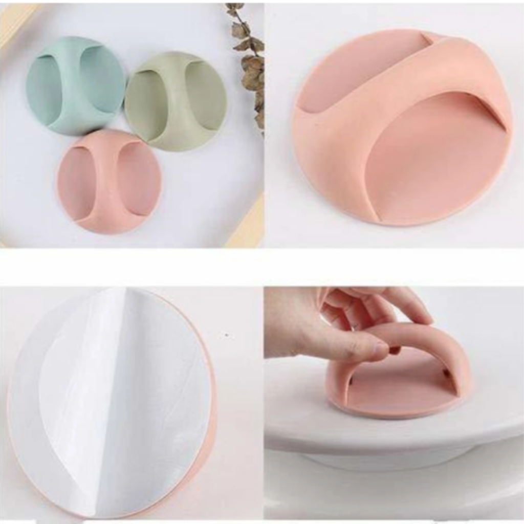 Self-Stick Instant Handle – Easy Grip Adhesive Handle | Pack of 4 | Random Color
