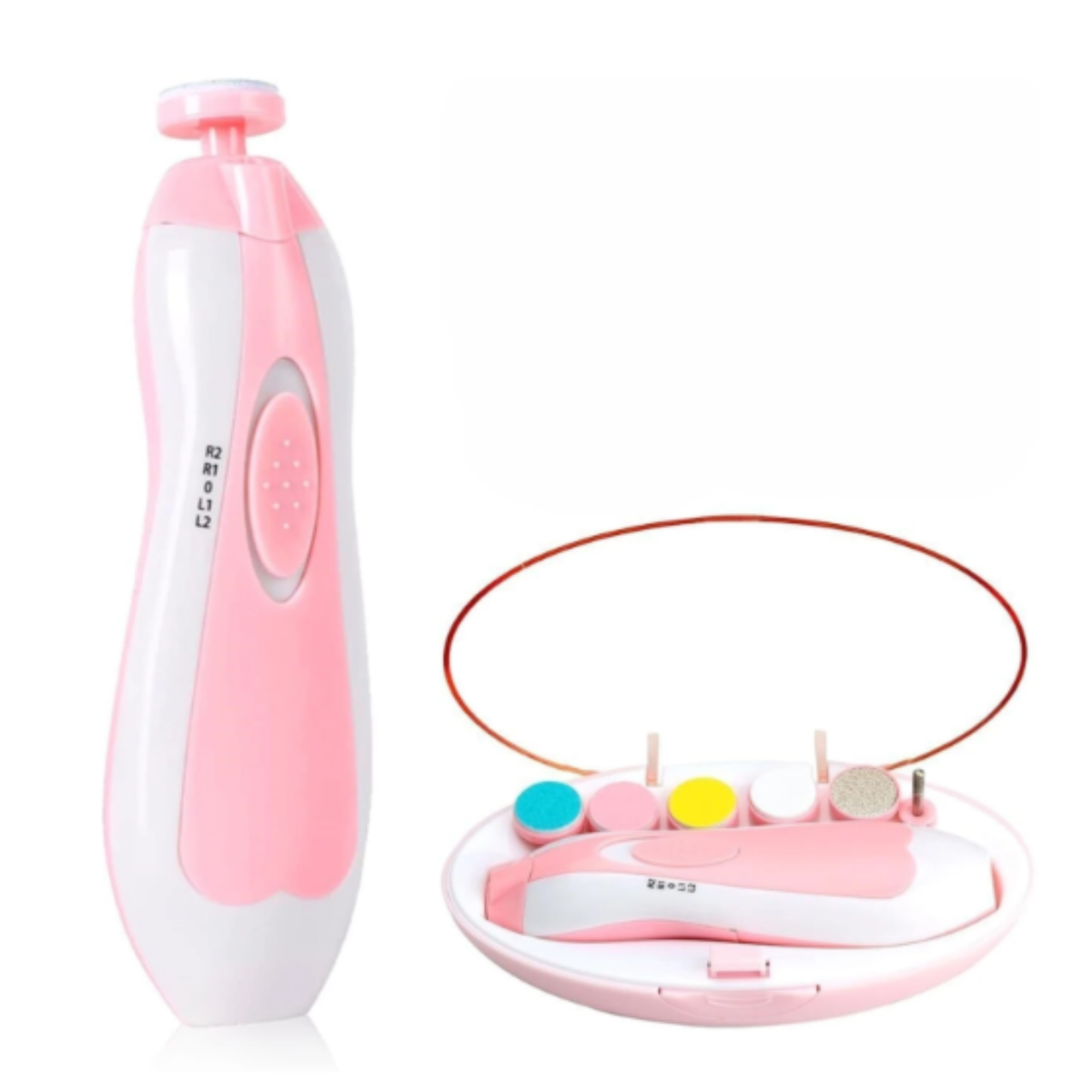 Electric Baby Nail File – Gentle Nail Trimmer & Polisher | Pink
