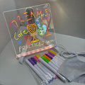 Acrylic Luminescent Writing Board – LED Glow Message Board & Reusable Writing Pad for Home, Office & Kids