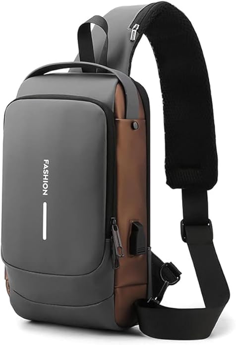Multifunction Waterproof Sling Bag – USB Charging Sports Shoulder Bag with Anti-Theft Design | CL-JA-1671