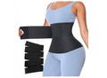Premium Elastic Waist Belt – Adjustable Abdominal Support & Tummy Wrap for Men & Women | Free Size, Black