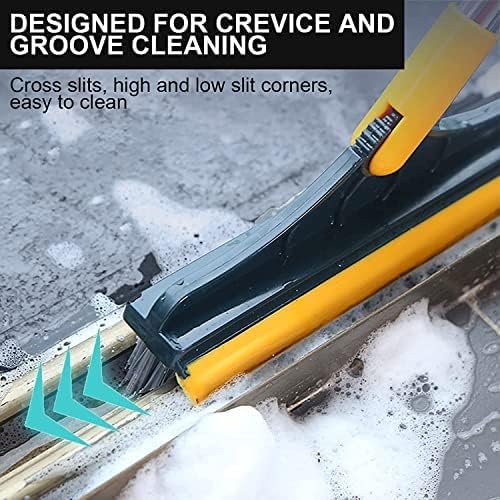 2-in-1 Bathroom Floor Cleaning Brush – Long Handle with 120° Rotating Head | Floor Scrubber