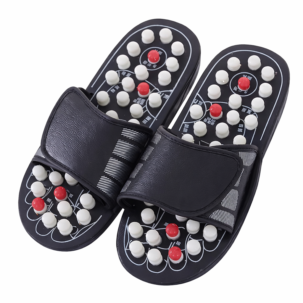 Acupressure Massage Slippers – Reflexology Foot Massage Sandals with Adjustable Strap for Men & Women | CL-SU-1332