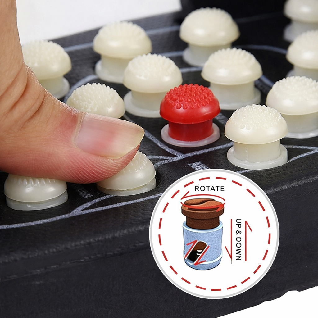 Acupressure Massage Slippers – Reflexology Foot Massage Sandals with Adjustable Strap for Men & Women | CL-SU-1332