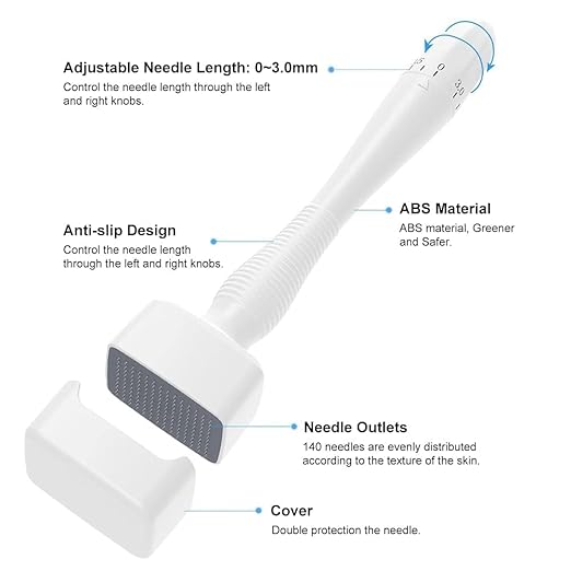 Derma Stamp for Hair & Beard Care – Microneedling Scalp & Beard Grooming Tool | Pack of 1