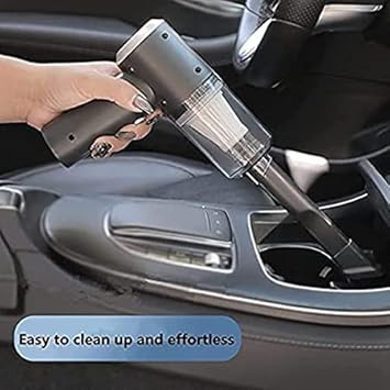 2-in-1 Handheld Vacuum Cleaner & Air Duster – Wireless Rechargeable Portable Car, Home & Pet Hair Cleaner with Powerful Cyclonic Suction | CL-VI-893