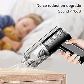 2-in-1 Handheld Vacuum Cleaner & Air Duster – Wireless Rechargeable Portable Car, Home & Pet Hair Cleaner with Powerful Cyclonic Suction | CL-VI-893