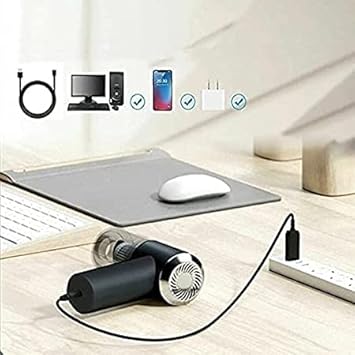 2-in-1 Handheld Vacuum Cleaner & Air Duster – Wireless Rechargeable Portable Car, Home & Pet Hair Cleaner with Powerful Cyclonic Suction | CL-VI-893