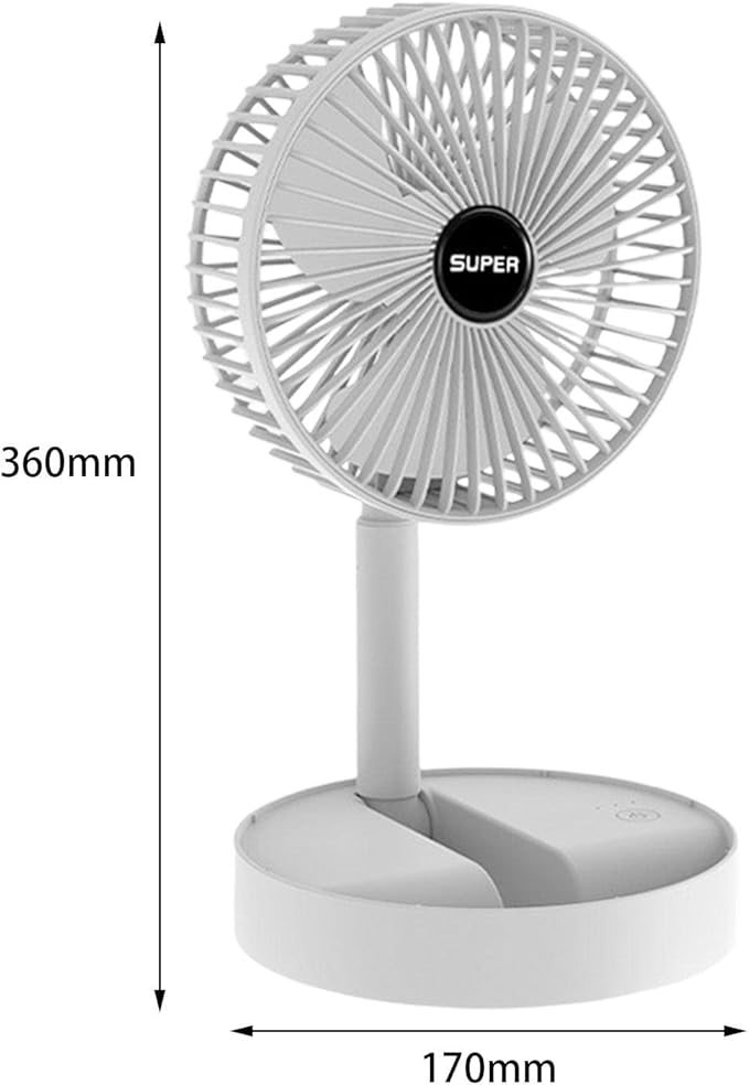 Portable Foldable Table Fan – Compact Adjustable Mini Fan | Random Color | Pack of 1