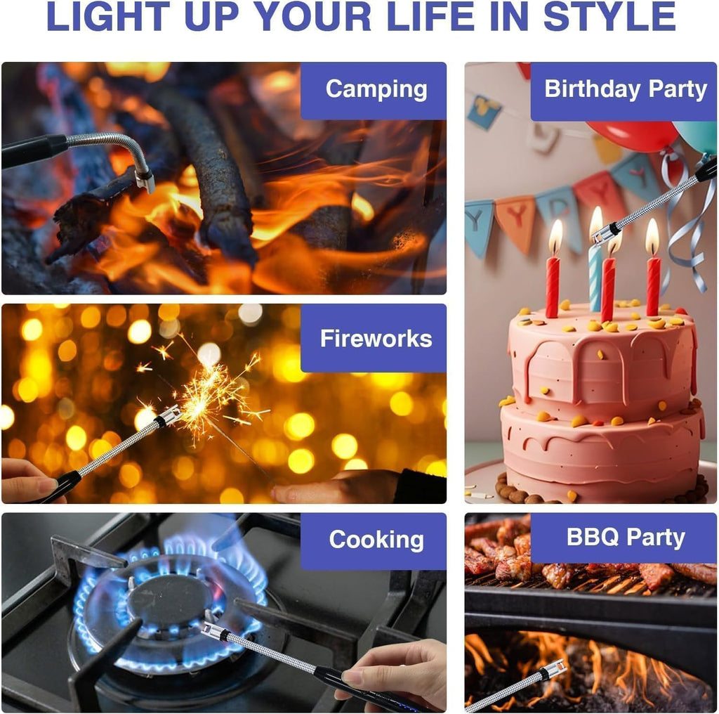 Gas Lighter for Kitchen Use – Long-Handle Refillable Stove & Gas Igniter for Safe, Easy Lighting