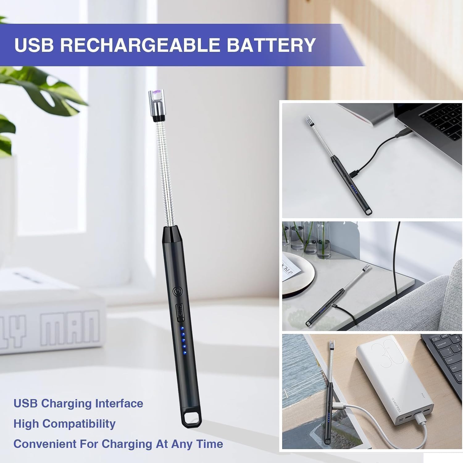 Gas Lighter for Kitchen Use – Long-Handle Refillable Stove & Gas Igniter for Safe, Easy Lighting
