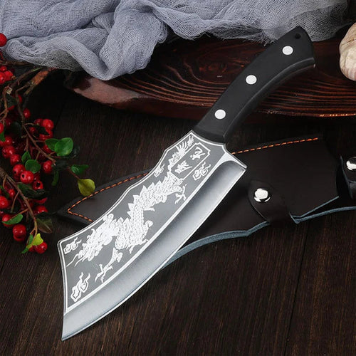 Dragon Chopping Knife – Stainless Steel Blade Heavy Duty Kitchen & Vegetable Cutting Knife