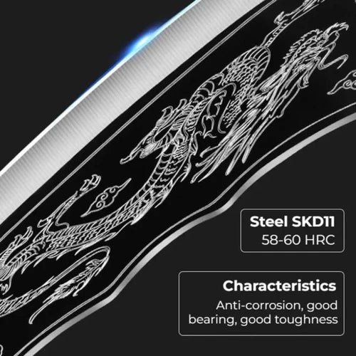 Dragon Chopping Knife – Stainless Steel Blade Heavy Duty Kitchen & Vegetable Cutting Knife