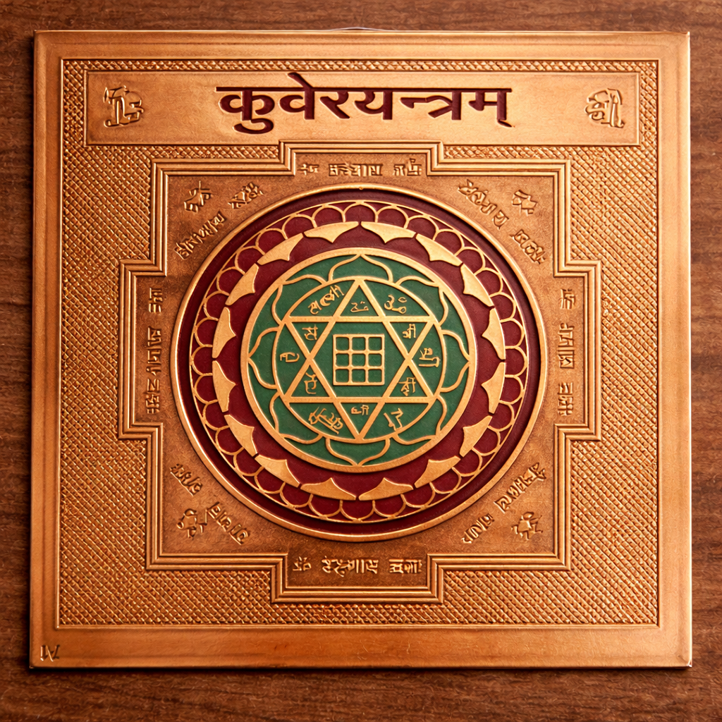 Kuber Yantra – Traditional Wealth, Prosperity & Success Spiritual Decor for Home & Office | Pack of 1