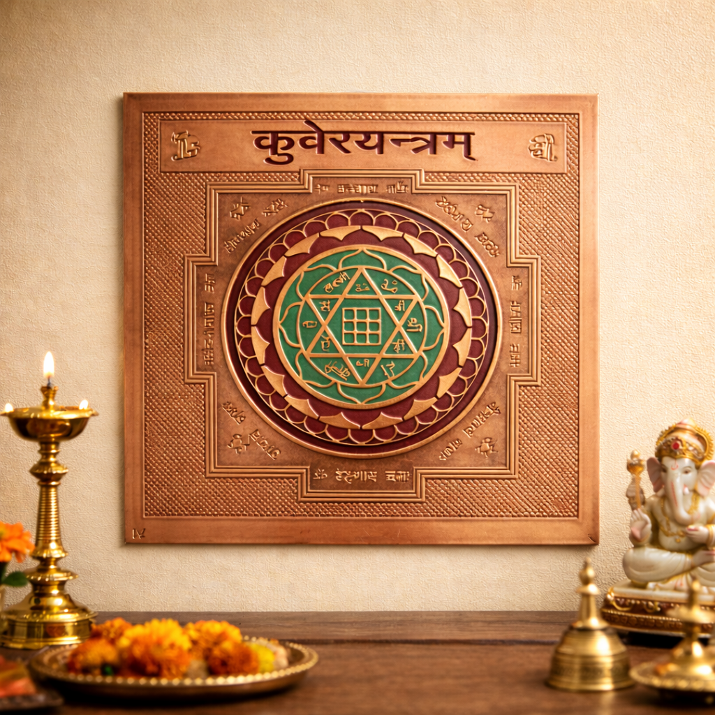 Kuber Yantra – Traditional Wealth, Prosperity & Success Spiritual Decor for Home & Office | Pack of 1