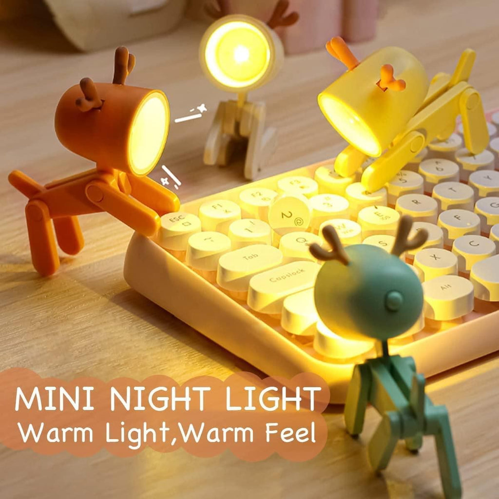 Mini LED Desk Lamp – Compact Table Light | Random Color | Pack of 1