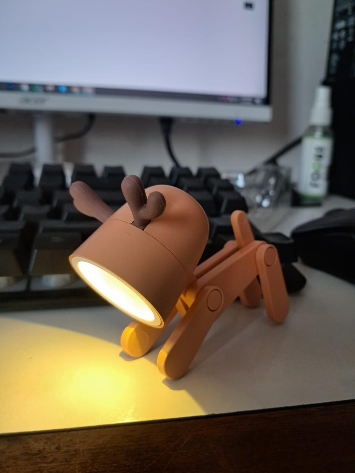 Mini LED Desk Lamp – Compact Table Light | Random Color | Pack of 1