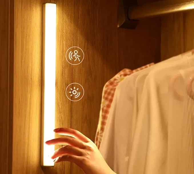 LED Strip Motion Sensor Light – Rechargeable Induction Cabinet Light for Kitchen, Wardrobe & Bedroom | Pack of 2