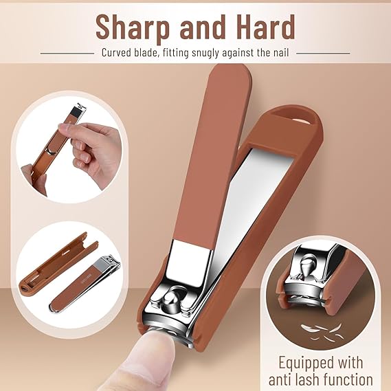 8-in-1 Nail Clipper Set – Professional Manicure & Pedicure Grooming Kit for Nails, Cuticles & Nail Care
