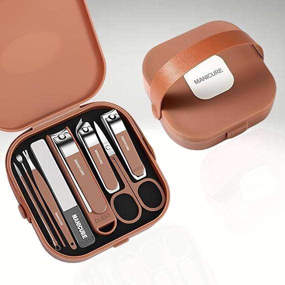 8-in-1 Nail Clipper Set – Professional Manicure & Pedicure Grooming Kit for Nails, Cuticles & Nail Care