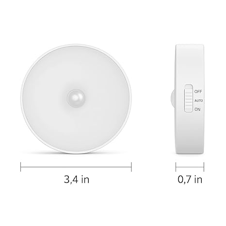 Motion Sensor LED Night Light – USB Rechargeable Wireless Self-Adhesive Light | Pack of 4