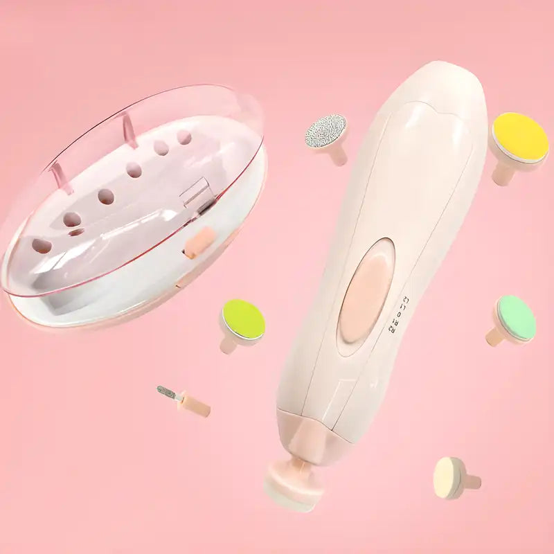 Electric Baby Nail File – Gentle Nail Trimmer & Polisher | Pink
