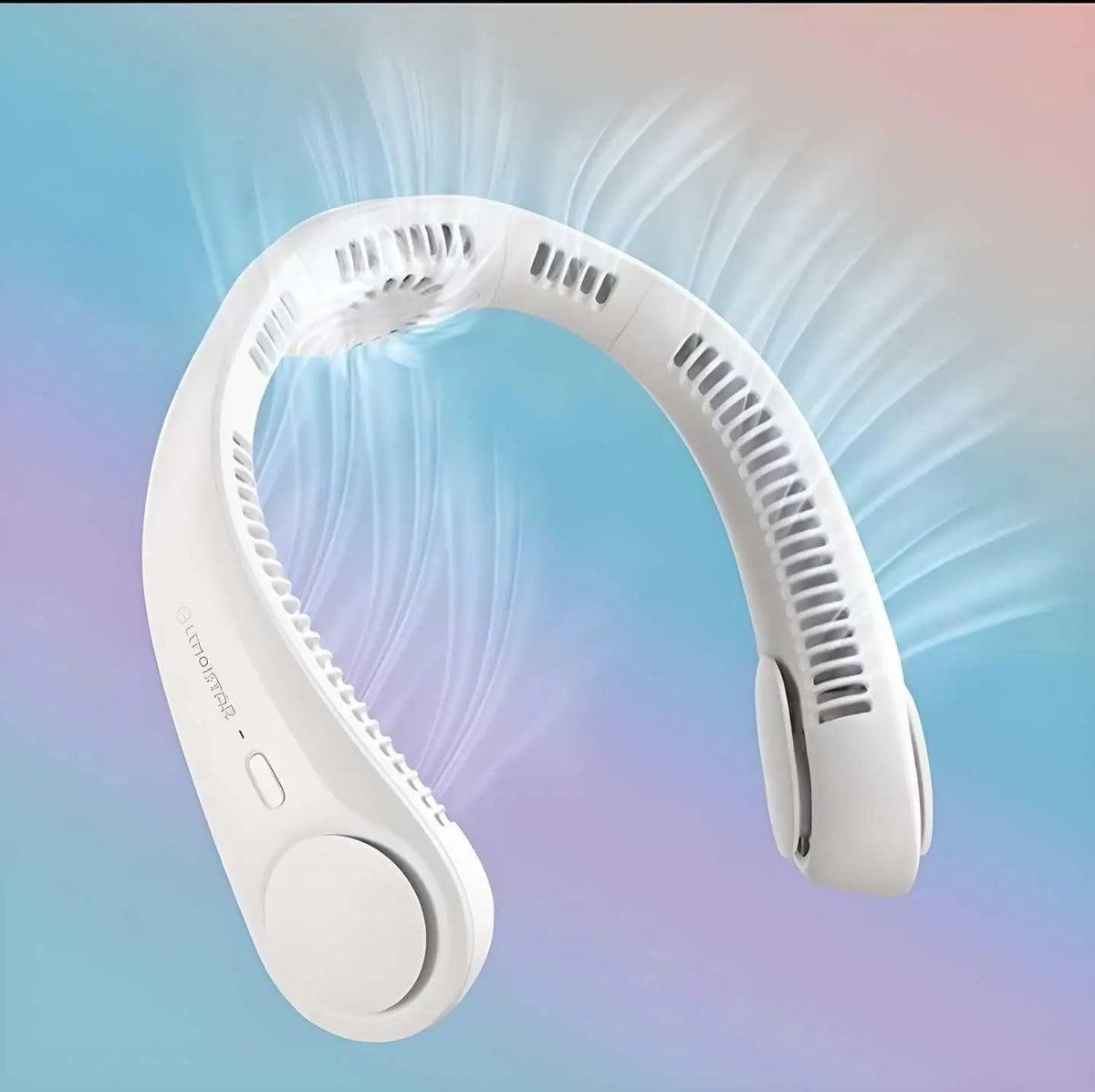 Portable Bladeless Hanging Rechargeable Neck Fan – Hands-Free Personal Cooling Fan
