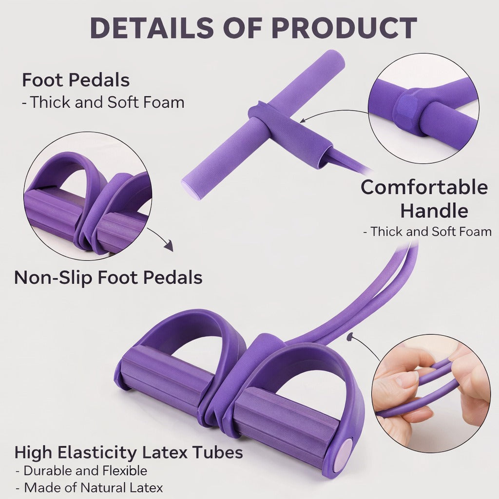 Yoga Pedal Puller Resistance Band – Portable Full-Body Workout & Stretching Exercise Equipment for Home & Fitness