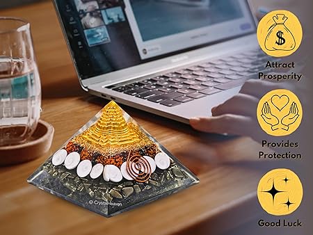 Money Pyramid – Feng Shui Wealth & Prosperity Decorative Pyramid | Pack of 1