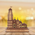 Shree Ram Mandir Ayodhya 3D Model with LED Light – Decorative Temple Showpiece for Home & Office