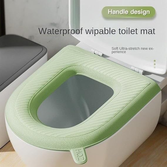 Washable Soft Warmer Toilet Seat Cover – Comfortable Winter Toilet Seat Cushion