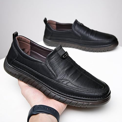 Men's Leather Formal Shoes – Stylish Classic Slip-On Dress Shoes for Office, Business & Special Occasions