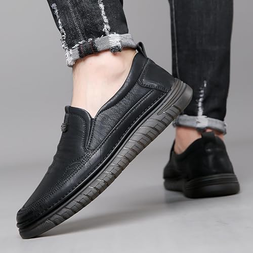 Men's Leather Formal Shoes – Stylish Classic Slip-On Dress Shoes for Office, Business & Special Occasions