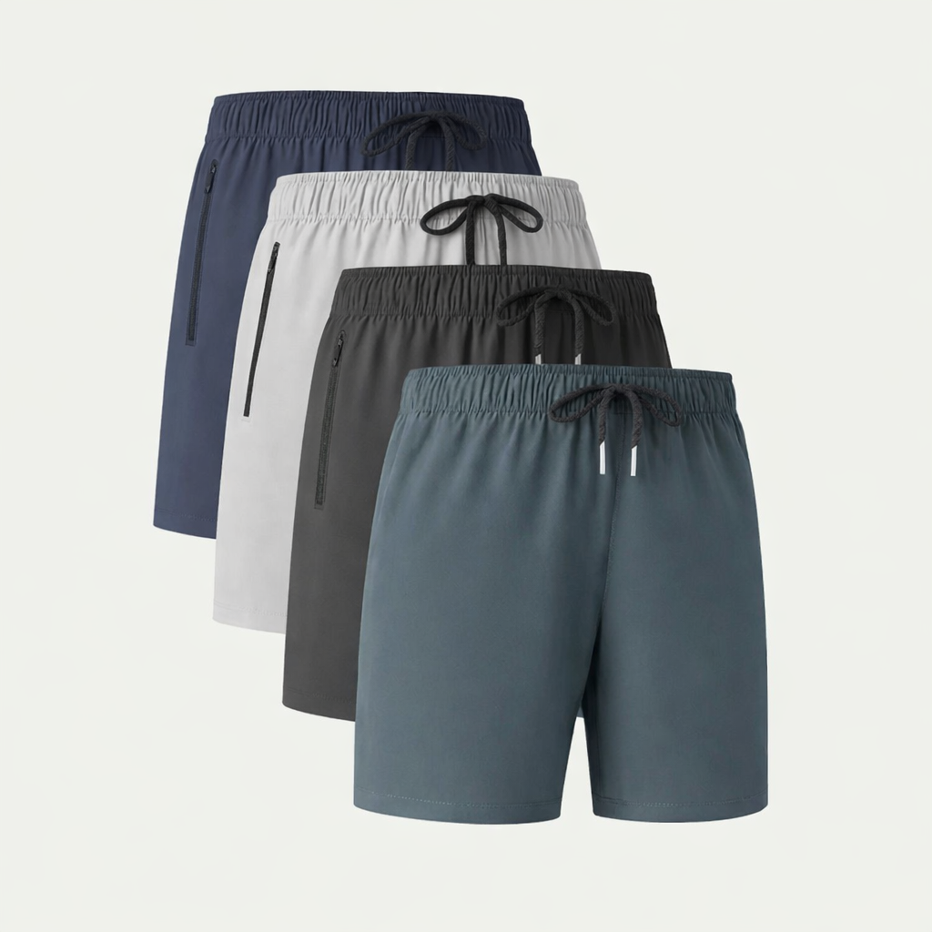 Men's Shorts Combo Pack – Pack of 4 Comfortable Casual Shorts for Everyday Wear
