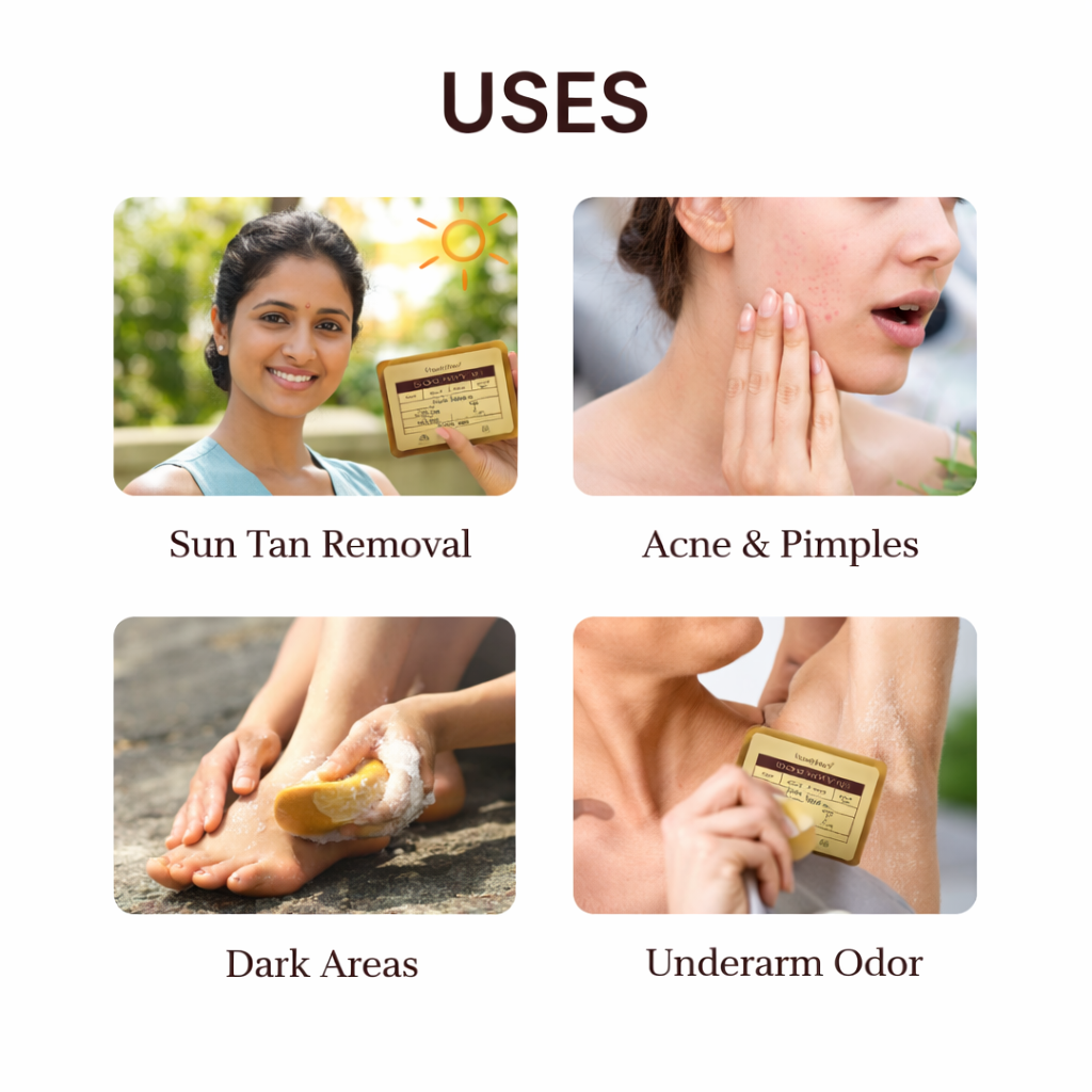 De-Tan Soap – Skin Cleansing & Brightening Bath Soap for Everyday Use | Pack of 3