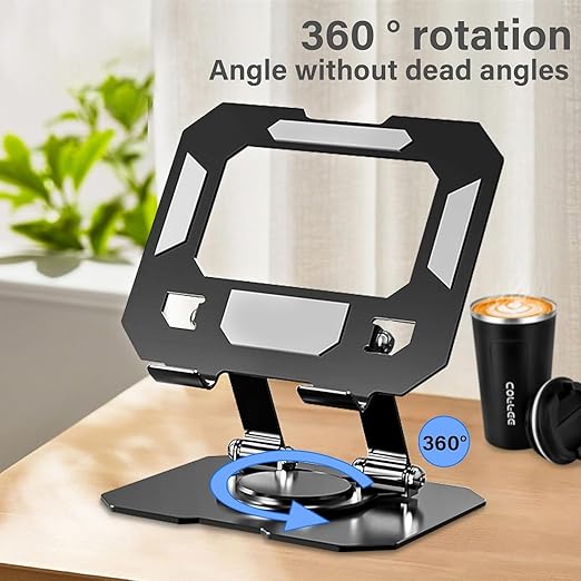 360° Rotating Tablet Stand – Adjustable Universal Holder for iPad, Tablets & Smartphones | Desk & Tabletop Stand