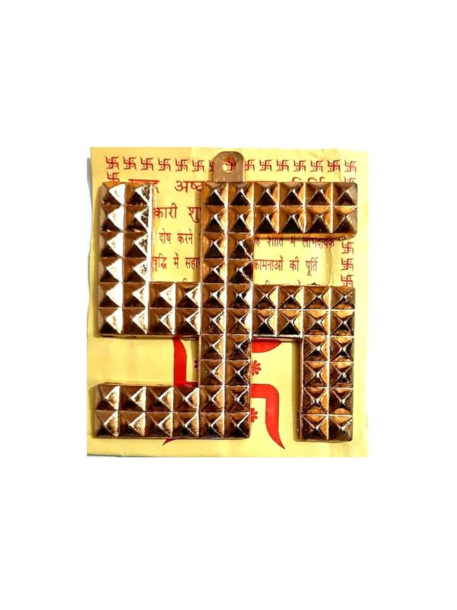 Brass Metal Swastik Vastu – Traditional Auspicious Wall Decor for Home & Office
