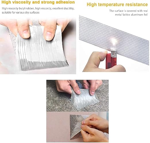 Waterproof Flashing Tape – Strong Water Leak Repair & Sealing Tape (Pack of 1)