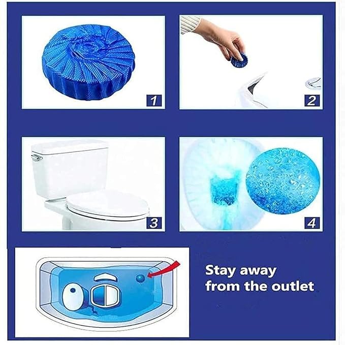 Toilet Cleaning Tablets – Powerful Toilet Bowl Cleaner & Freshener (Pack of 10, 70 Tablets)
