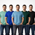 Men's Round Neck Half-Sleeve T-Shirts – Casual Cotton-Style Everyday Tees | Pack of 5, Random Colors
