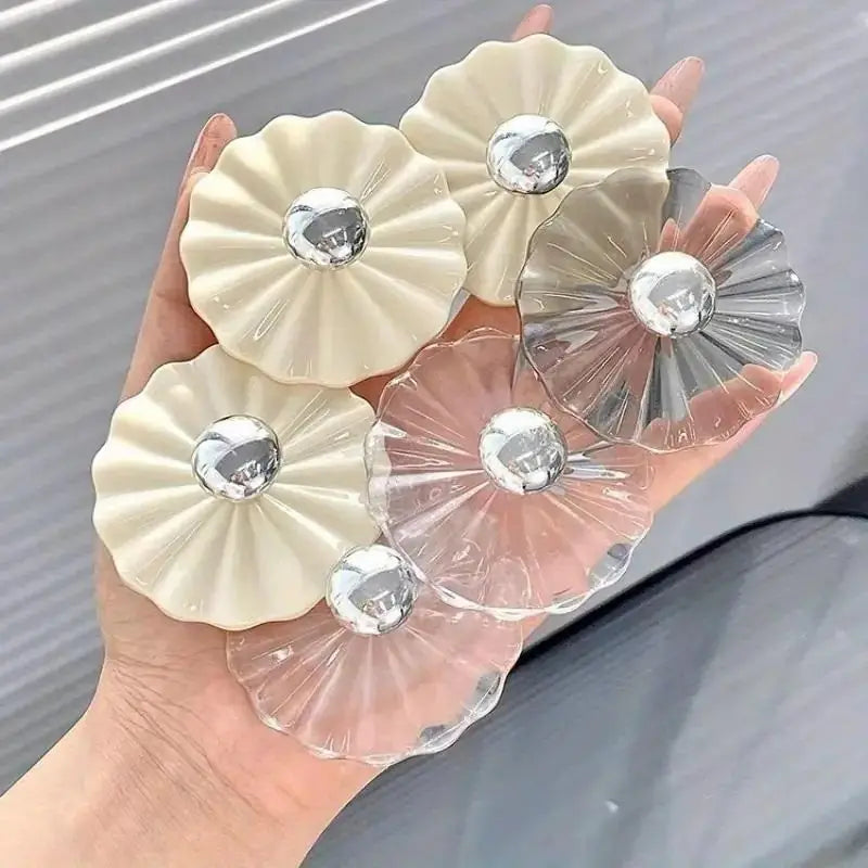 Petal Shaped Adhesive Wall Hooks – Self-Stick Hanging Hooks | Pack of 5