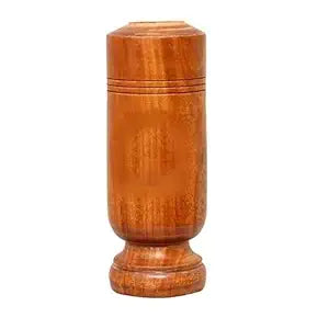 4-Inch Wooden Tumbler Glass – Natural Wooden Drinking Cup for Home & Everyday Use | Pack of 2